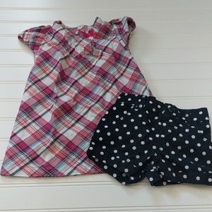 18 mo dress and shorts bundle